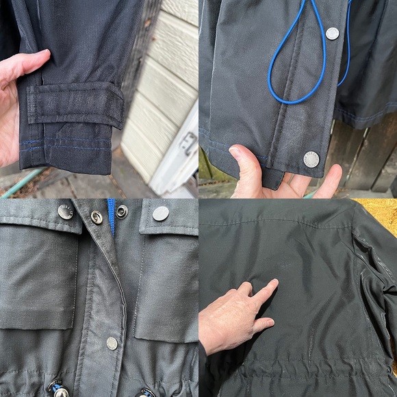 Versace Jeans Couture Metallic Shimmer Vintage Utility Jacket Sz S - Picture 16 of 16